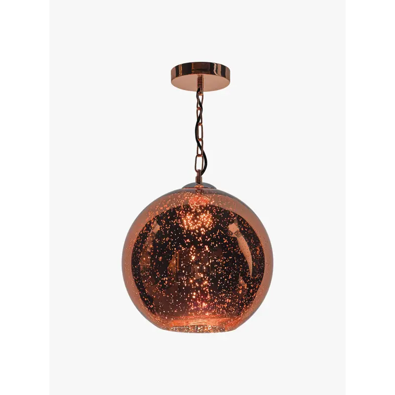 Speckle 1 Light Electro Plated Pendant