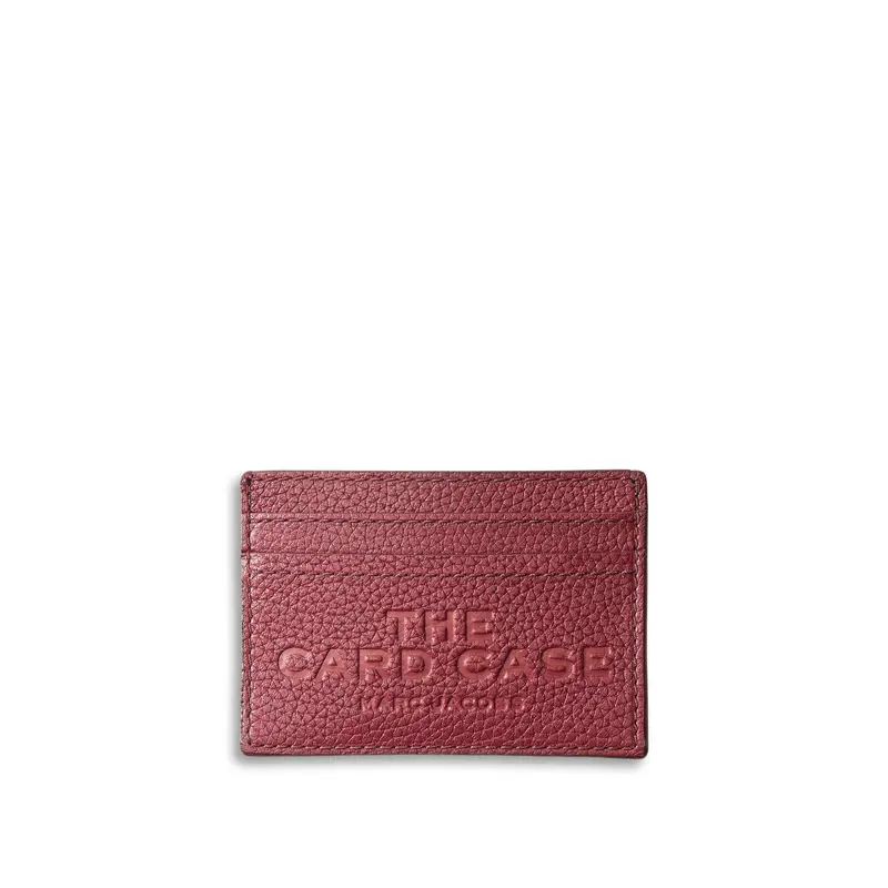 Card Case Leather Cherry