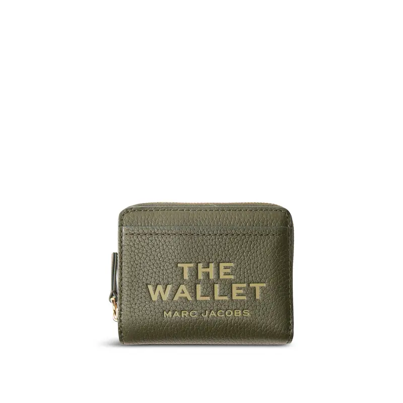 Compact Wallet Leather Forest