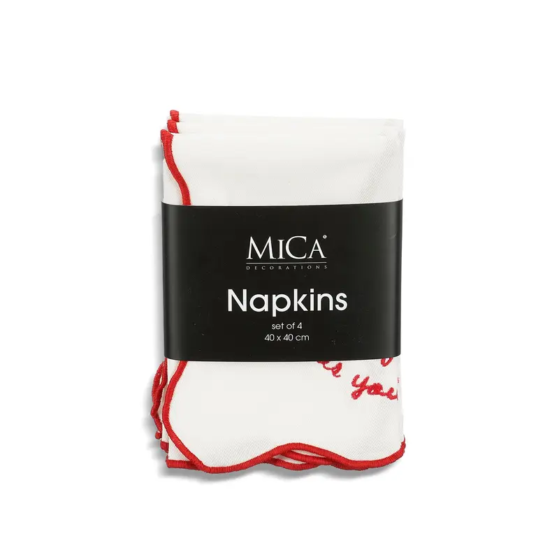 Christmas Napkin Set of Four