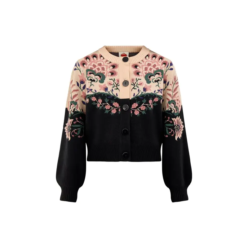 Belle Garden Knit Cardigan Cream