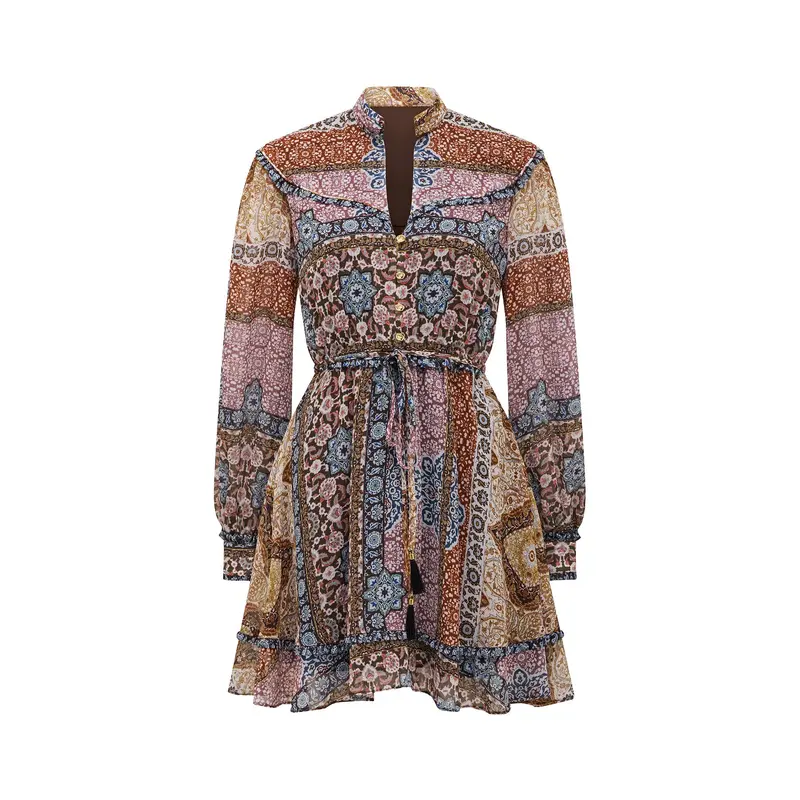 Sonny Frill Mini Dress Multi