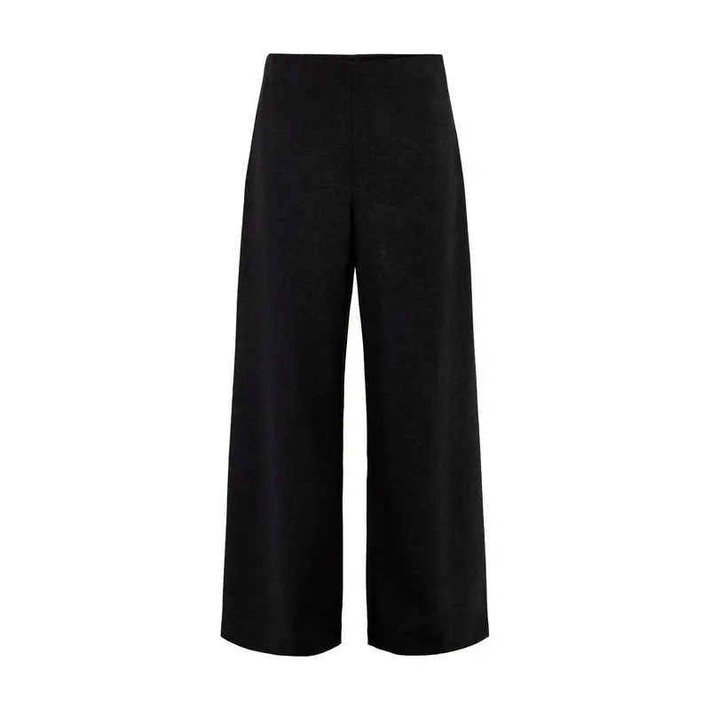 Full Length Wide Pants Charcoal