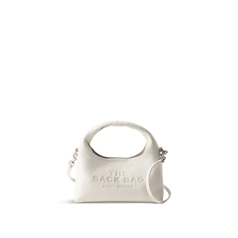 Micro Crossbody Sack Bag White