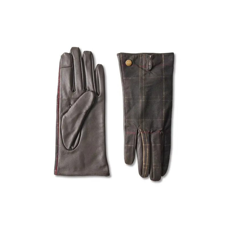 Scarlet Tartan Gloves Brown