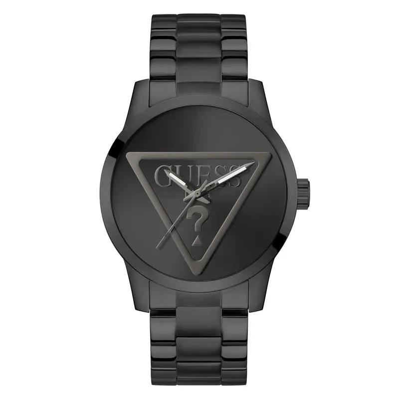 Men's Logo Black Tone Bracelet Watch