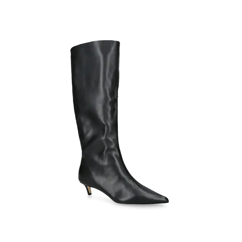 Kept Kitten Heel Boots Black