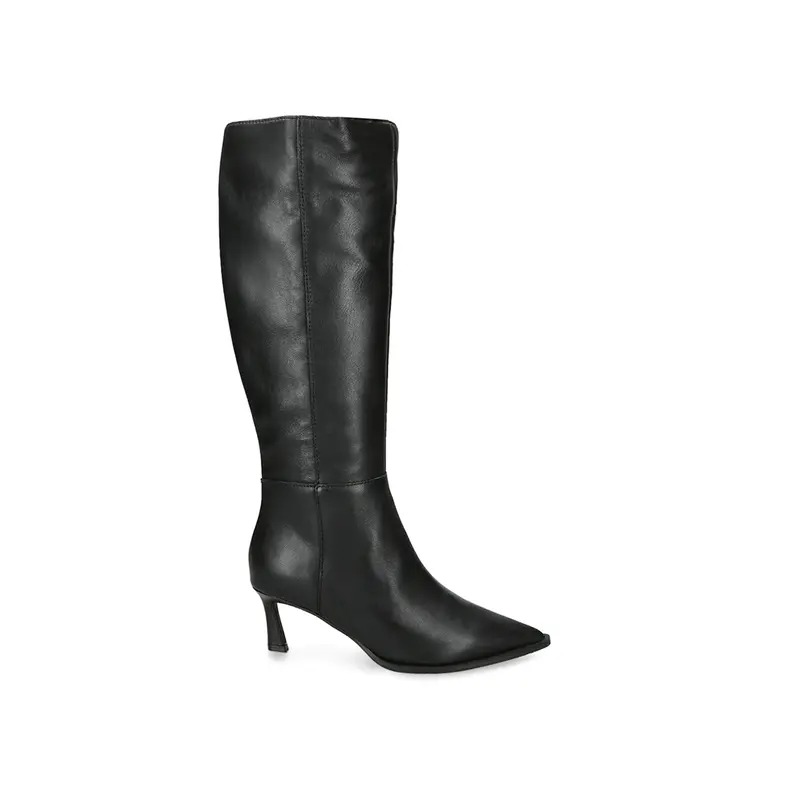 Lucid Knee High Heeled Boots Black