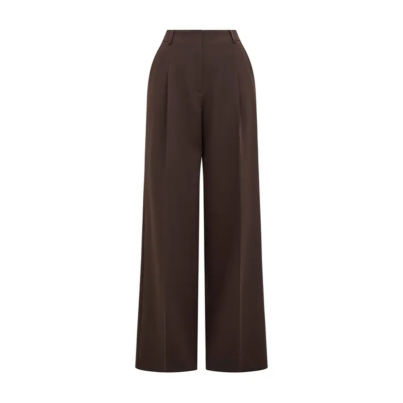 Briony Wide Leg Pants Brown