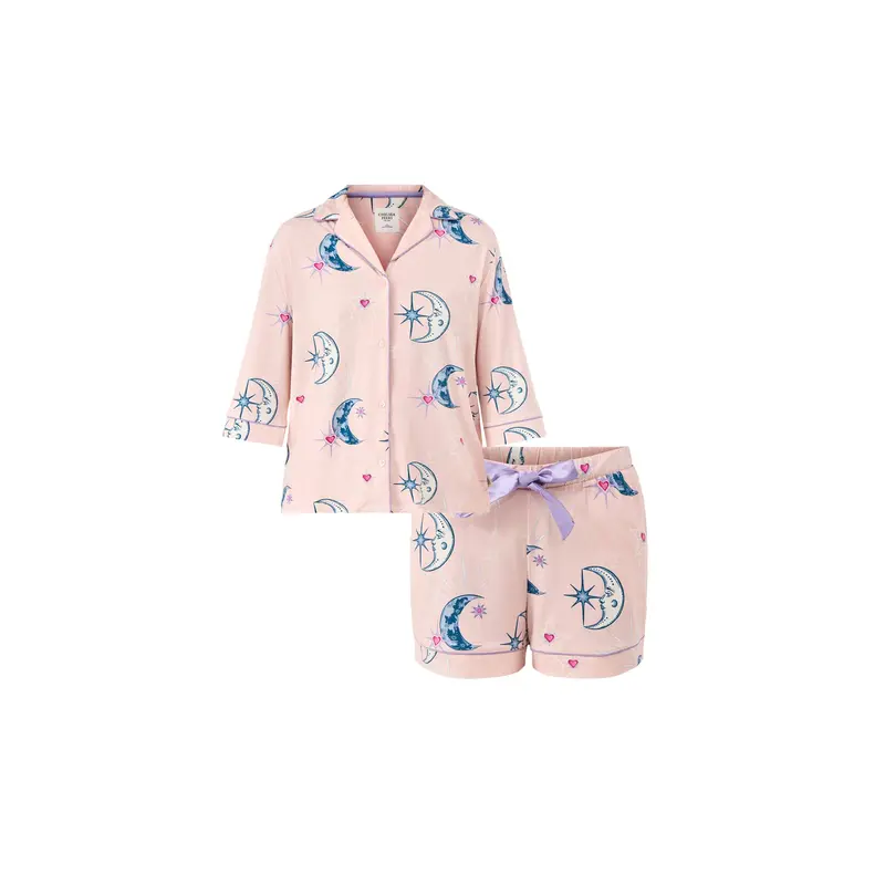 Night Sky Short Pyjama Set Pink