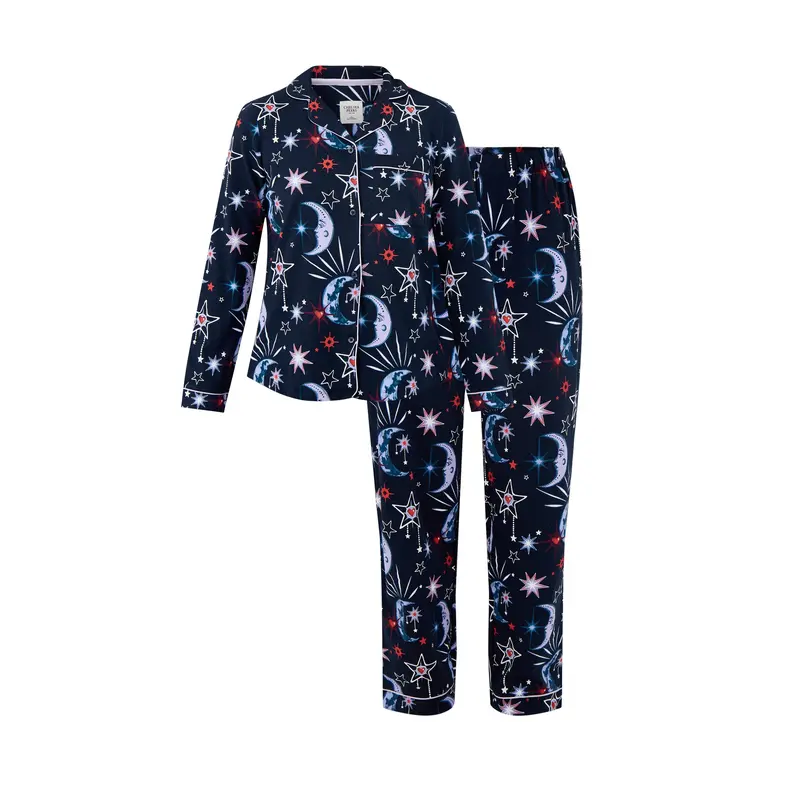 Starry Night Sky Pyjama Set Navy