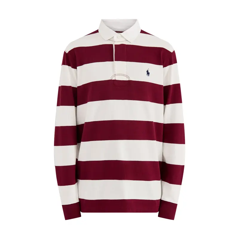 Striped Rugby Shirt Wine