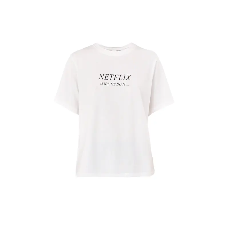 Classic Fit Slogan Tee White