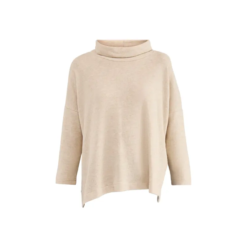 Roll Neck Knit Jumper Cream