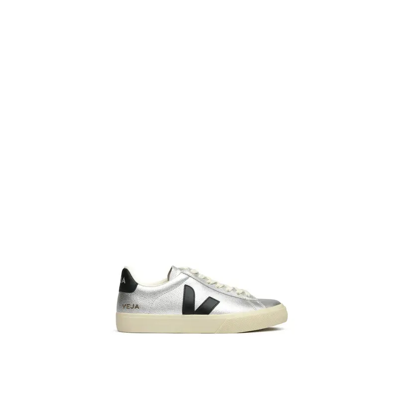 Campo Leather Trainers Silver