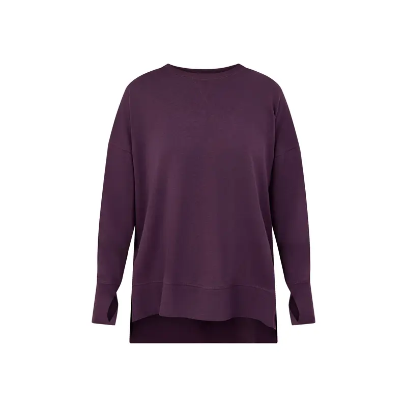 After Class Longline Sweatshirt Purple
