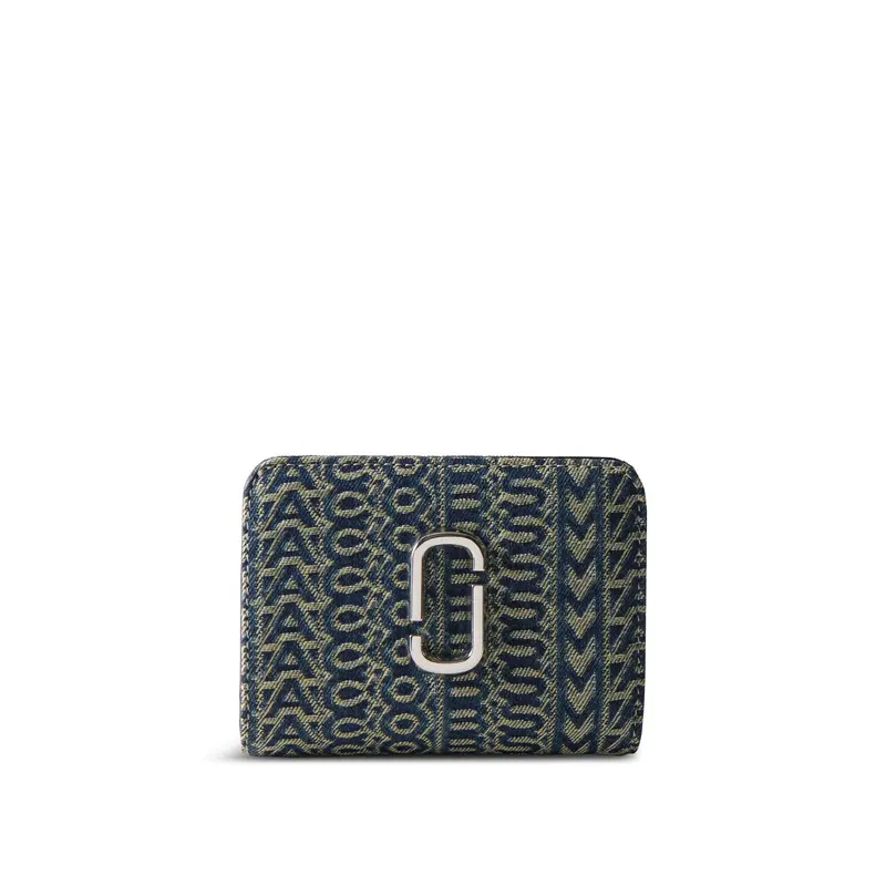 Mini Compact Wallet Sun Faded Denim