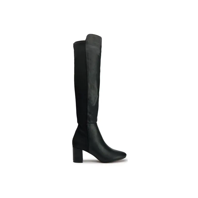 Vegan Suga Knee High Boots Black