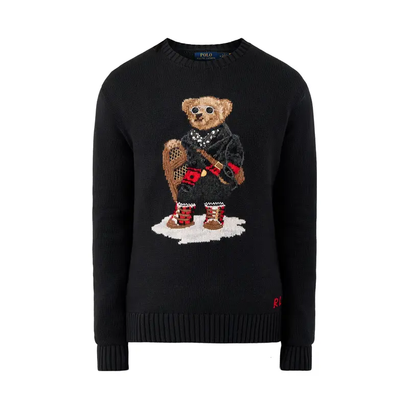 Holiday Bear Jumper Black
