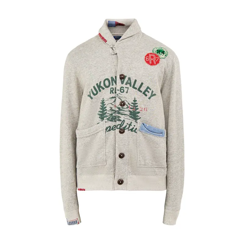 Shawl Neck Cardigan Grey