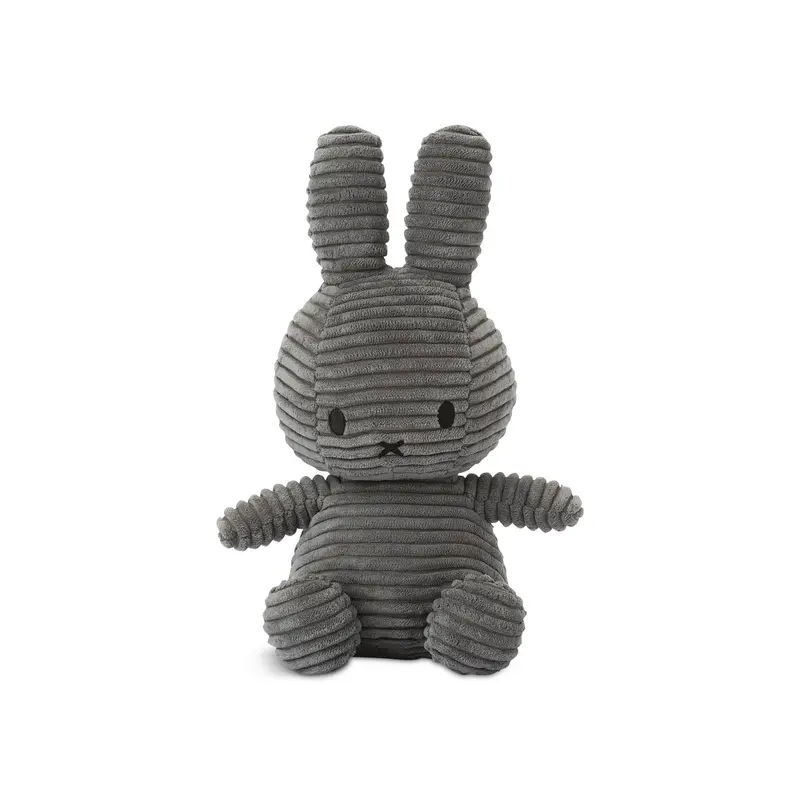 Miffy Corduroy Soft Toy Grey