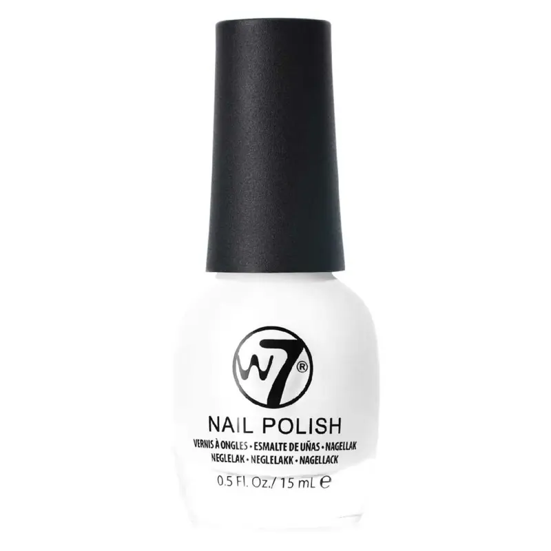 W7 Nail Polish White 15ml