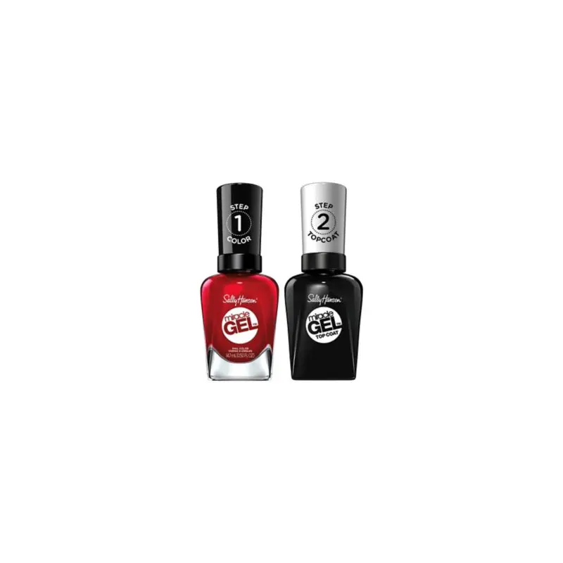 Sally Hansen Miracle Gel Nail Polish & Shiny Top Coat Bundle Duo