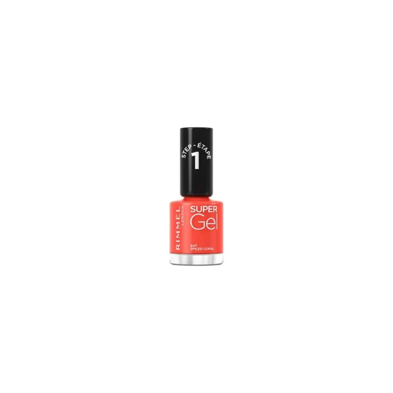 Rimmel Super Gel Nail Polish 047 Spiced Coral
