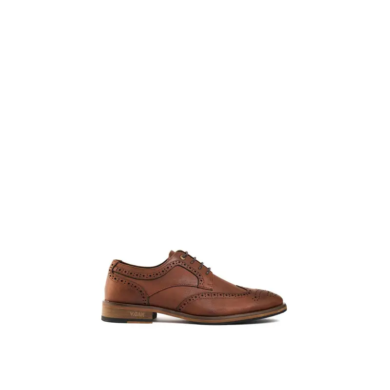 Barley 2 Vegan Brogue Shoes Tan