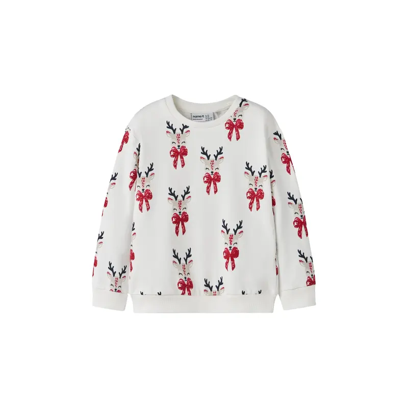 Long Sleeve Regular Fit Sweatshirt Cloud Dancer