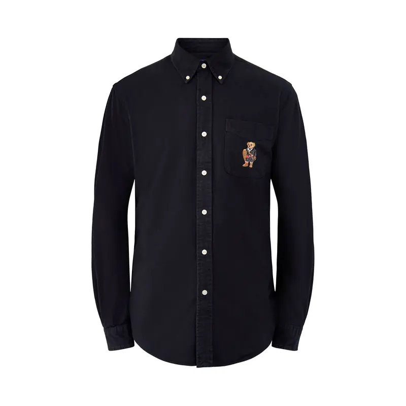 Brushed Oxford Shirt Black