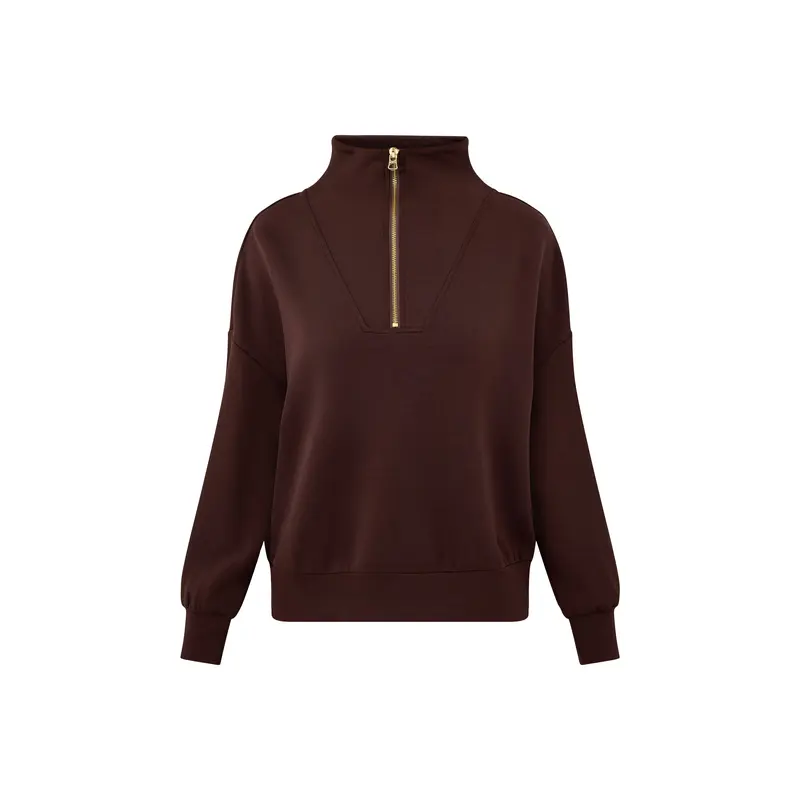 Hawley Half Zip Sweat Coffee Bean