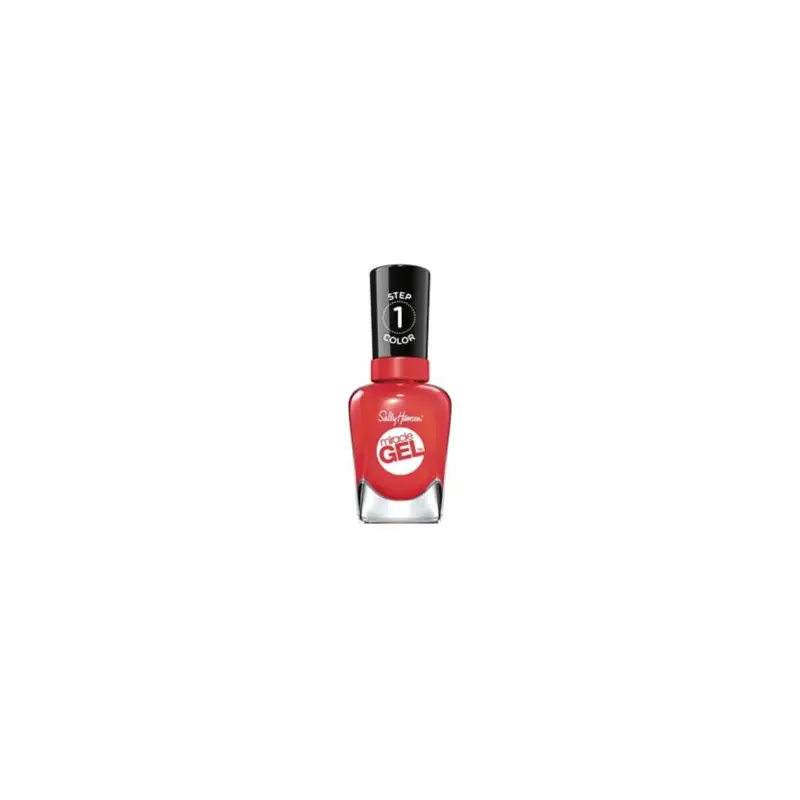 Sally Hansen Miracle Gel Nail Polish - Apollo you Anywhere - Coral-Red Shimmer Nail Colour