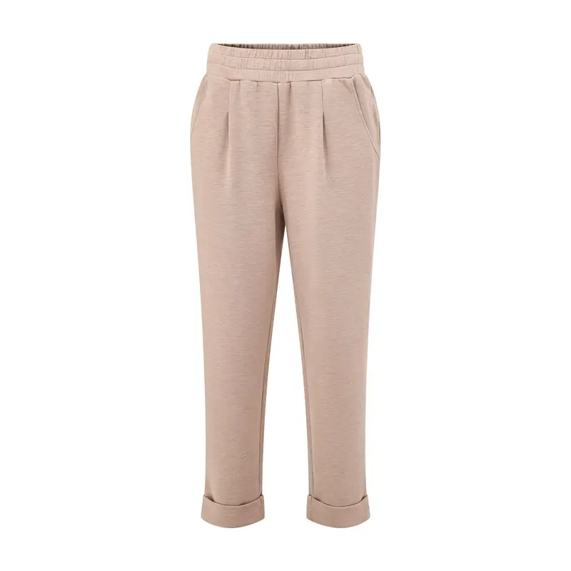 The Rolled Cuff Pant 25 Taupe Marl