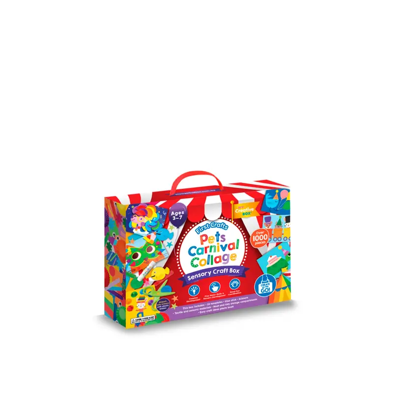 Collage Sensory Craft Box Pets Carnival