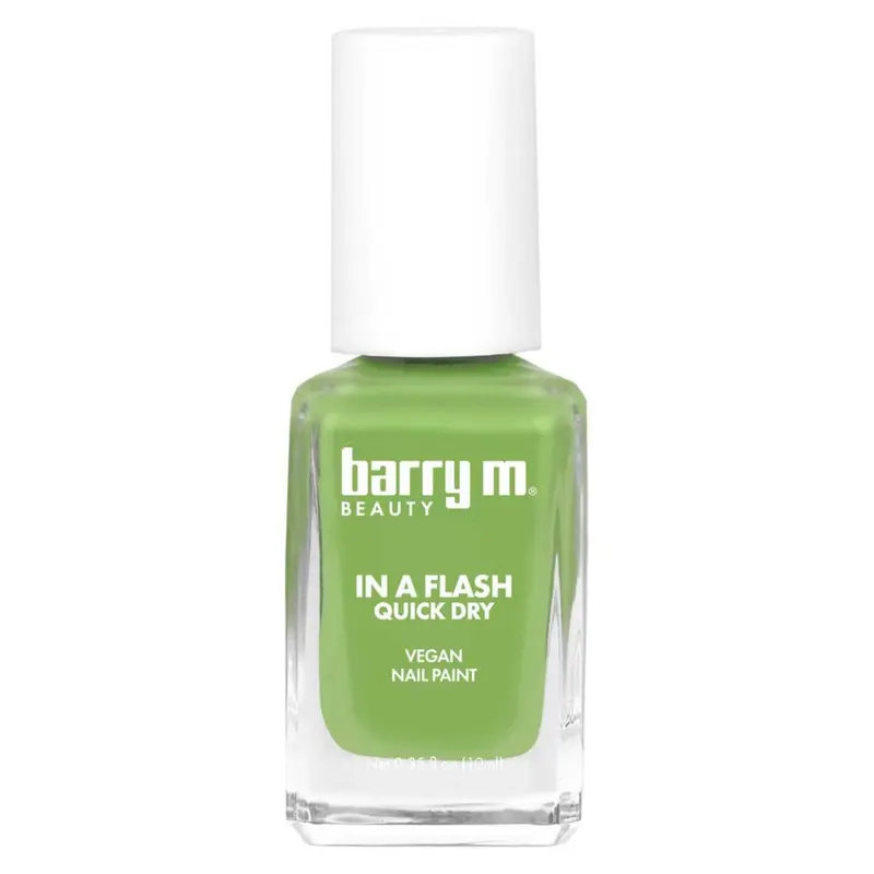 Barry M in a Flash Quick Dry Nail Paint Getaway Green10ml