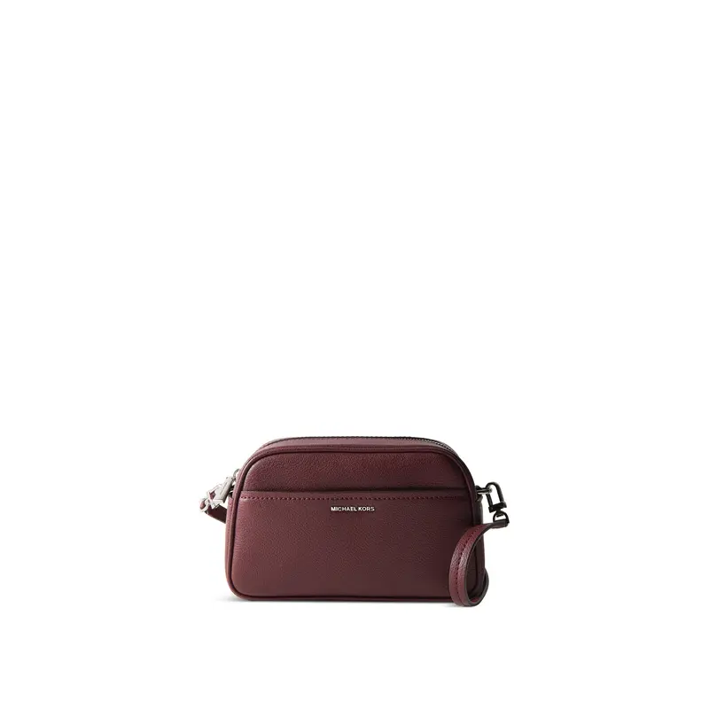Jet Set Small Camera Crossbody Bag Oxblood