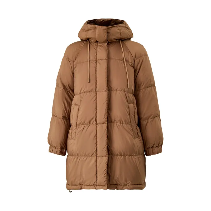 Anfora Reversible Puffer Coat Hazelnut Brown