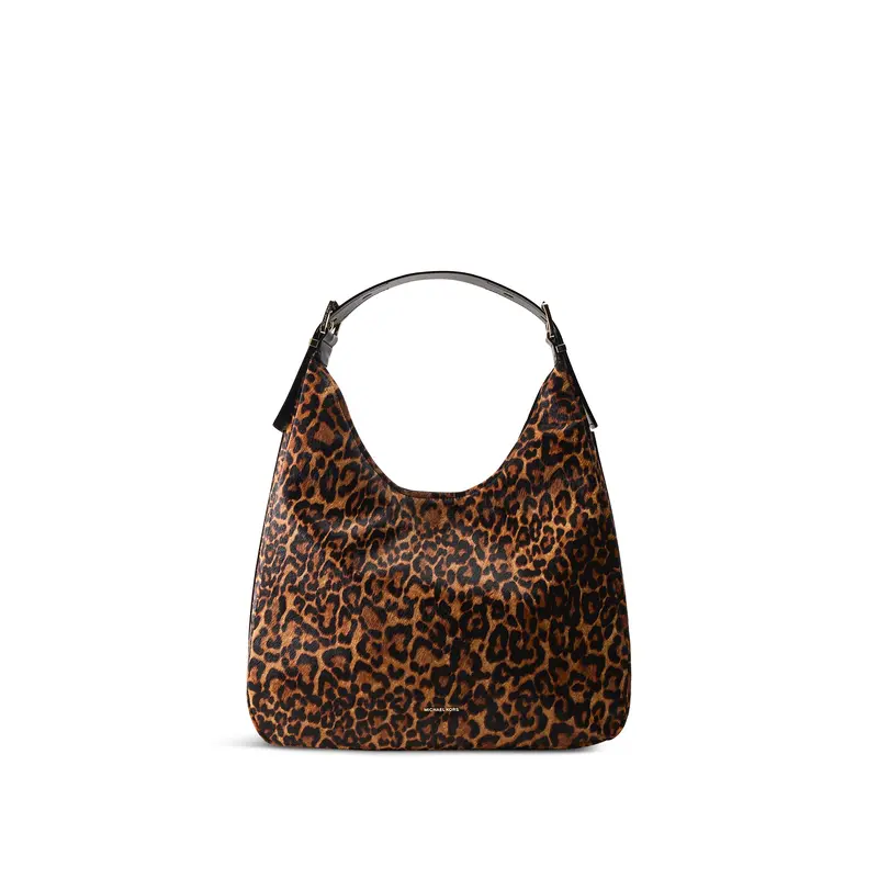 Nolita Cheetah Large Hobo Shoulder Bag Marigold