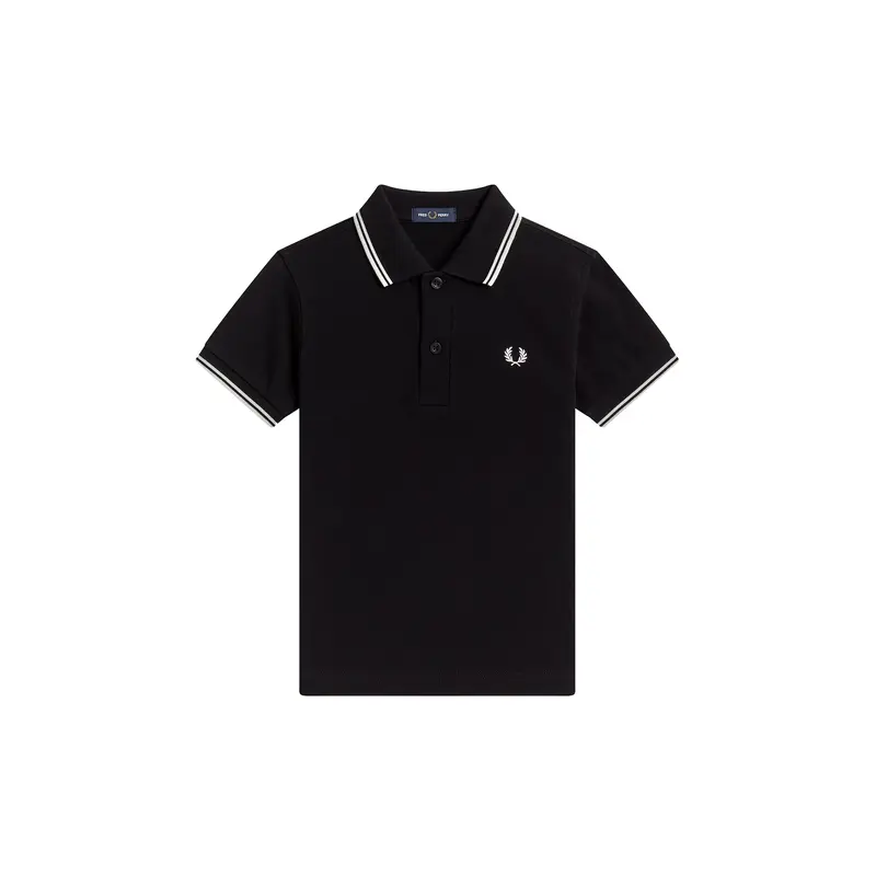 Twin Tipped Polo Shirt Black