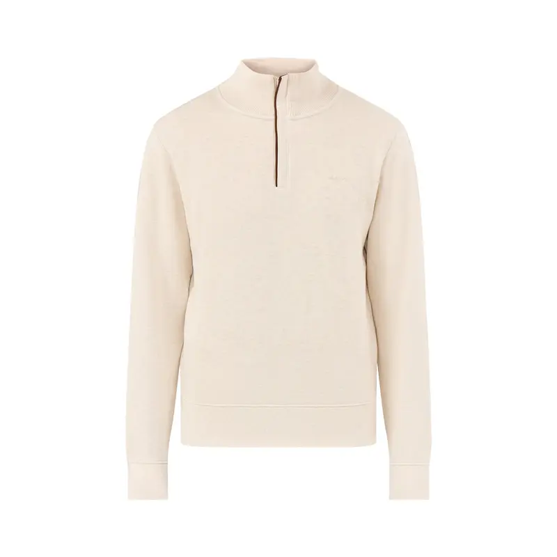 Sacker Rib Half-Zip Jumper Cream