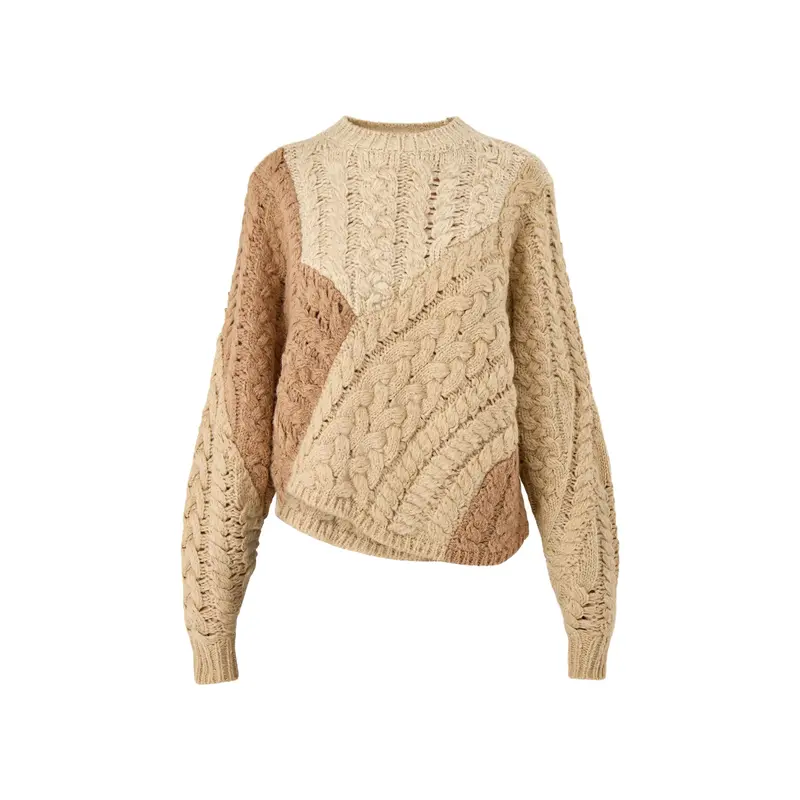 Daryl Colour-Block Knit Beige