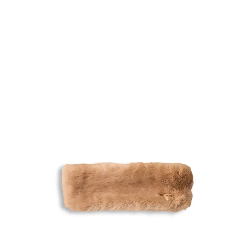 Faux Fur Headband Light Brown