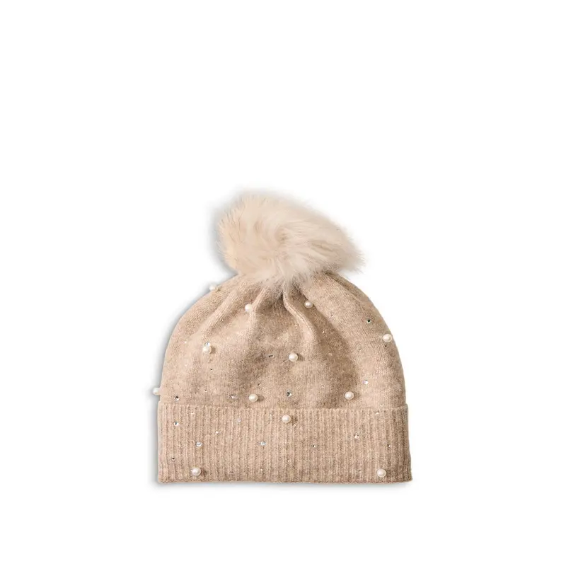 Jaroline Pearl Bobble Hat Trench
