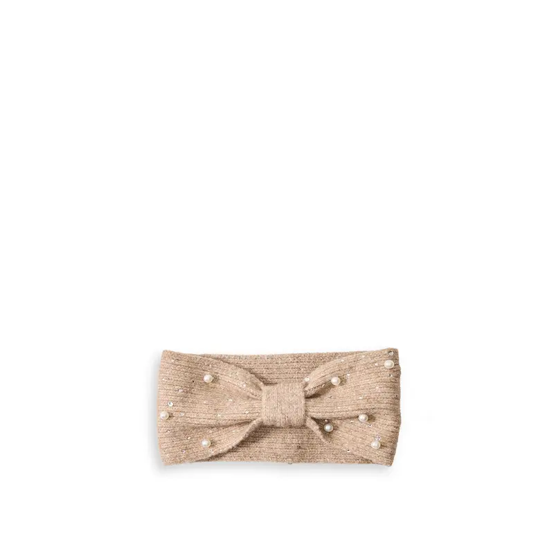 Jaroline Pearl Headband Beige