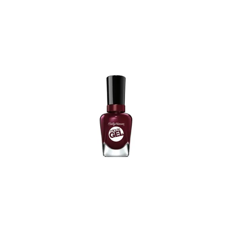 Sally Hansen Miracle Gel Nail Polish - Wine Stock - Deep Burgundy Red Nail Colour