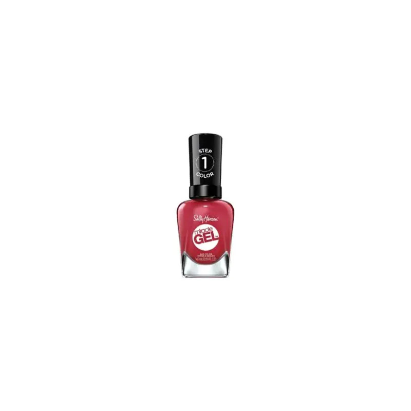 Sally Hansen Miracle Gel Nail Polish - Proper P-Rose - Deep Pink Red Colour