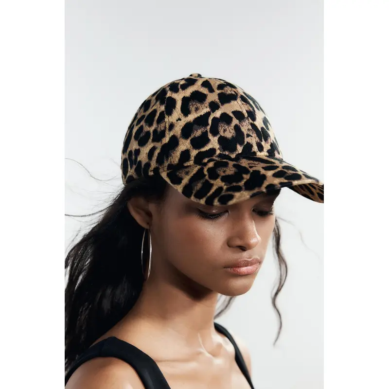 ANIMAL PRINT TWILL CAP