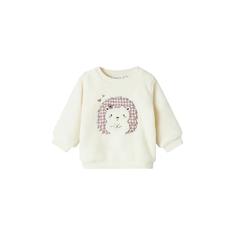 Baby Teddy Long Sleeve Sweatshirt Cream