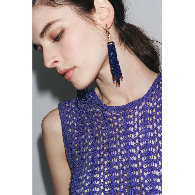 BEADED WATERFALL EARRINGS